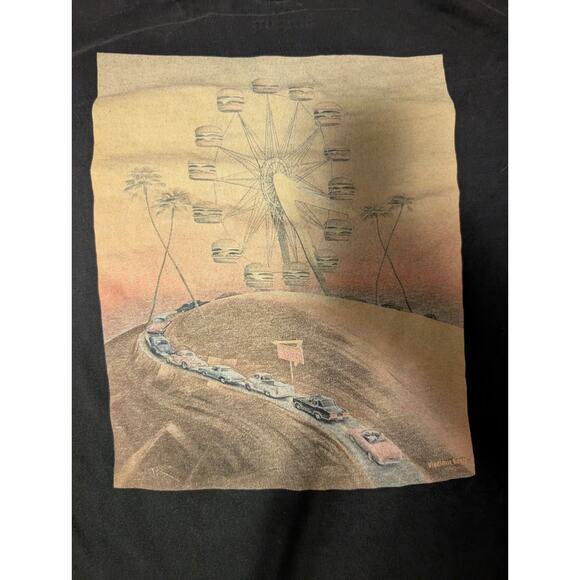 In N Out Burger T-Shirt Size Large L 70th Anniversary Short Sleeve Tee Black - Picture 4 of 5